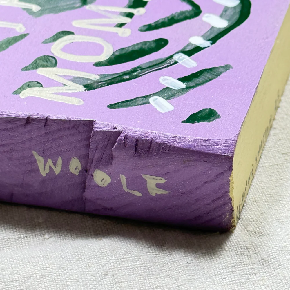 Leanne Shapton "The Moment" Painted Wooden Book - Image 3