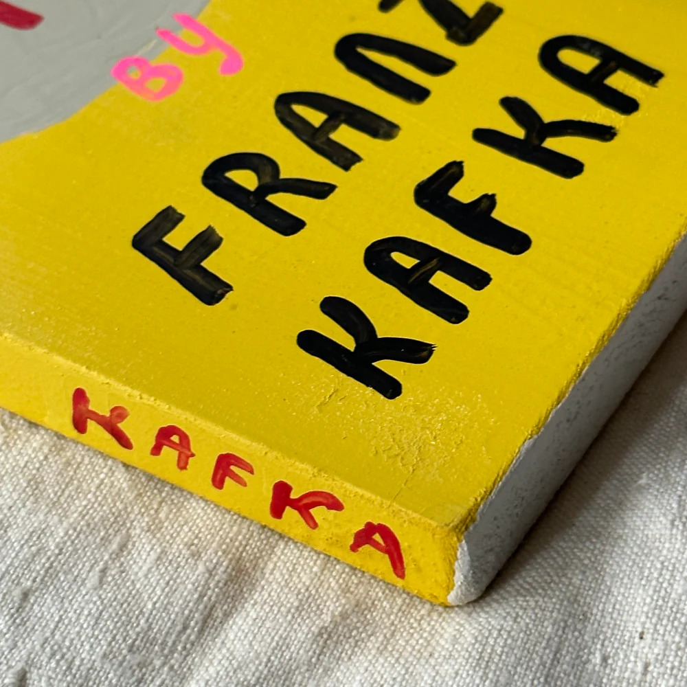 Leanne Shapton "The Trial" Painted Wooden Book - Image 2