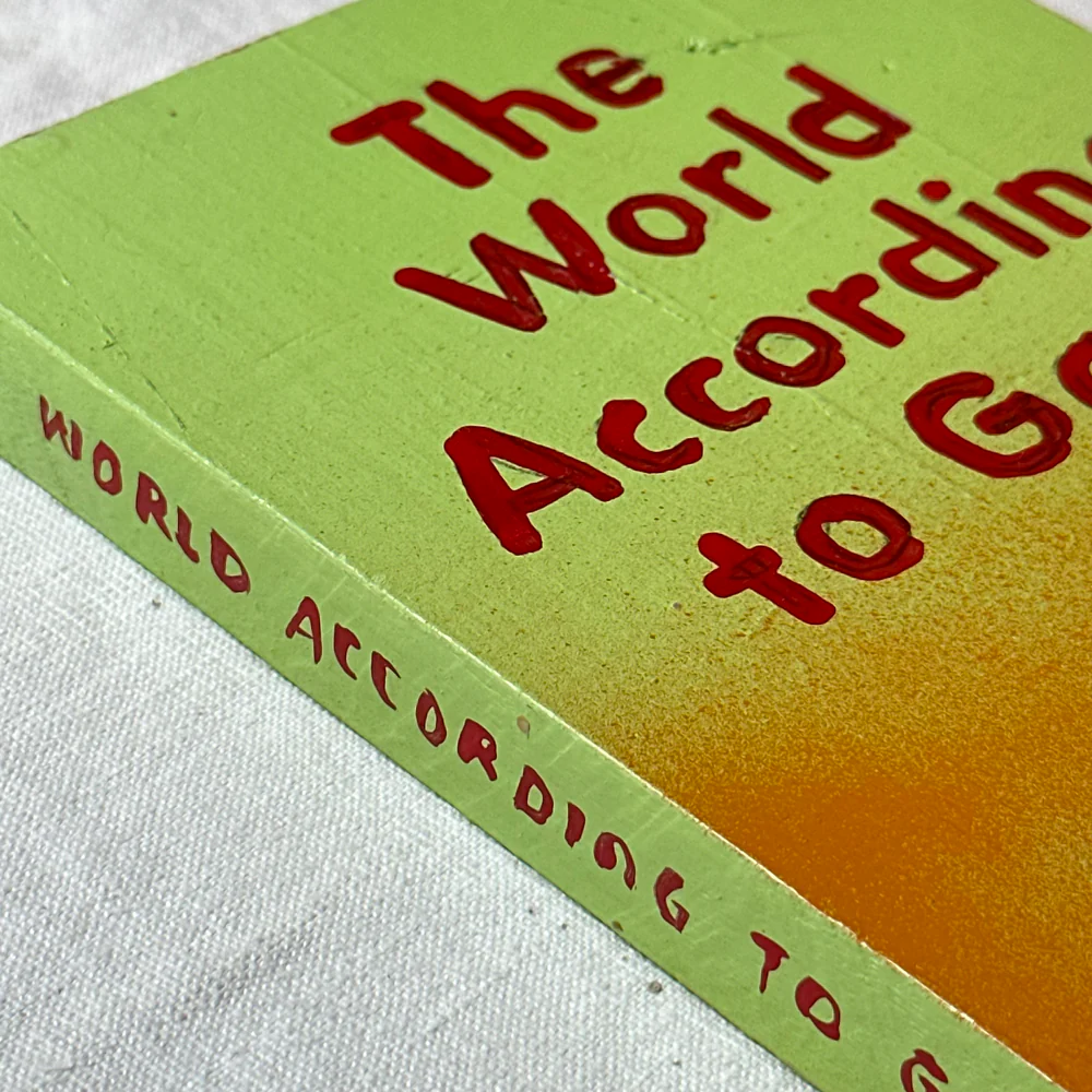 Leanne Shapton "The World According to Garp" Painted Wooden Book - Image 2