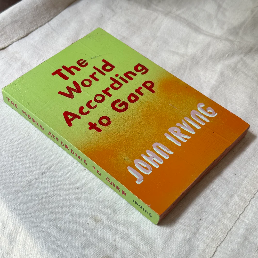 Leanne Shapton "The World According to Garp" Painted Wooden Book - Image 5