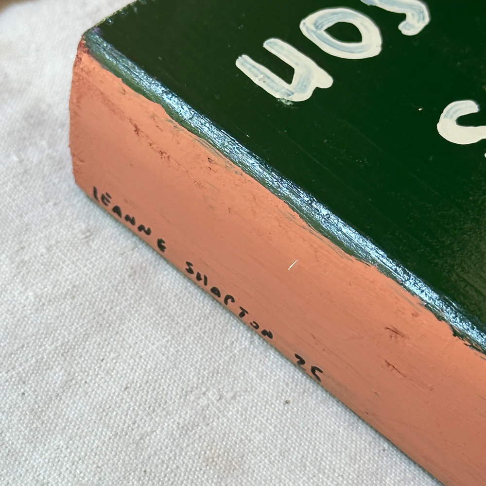 Leanne Shapton "Train Dreams" Painted Wooden Book - Image 3