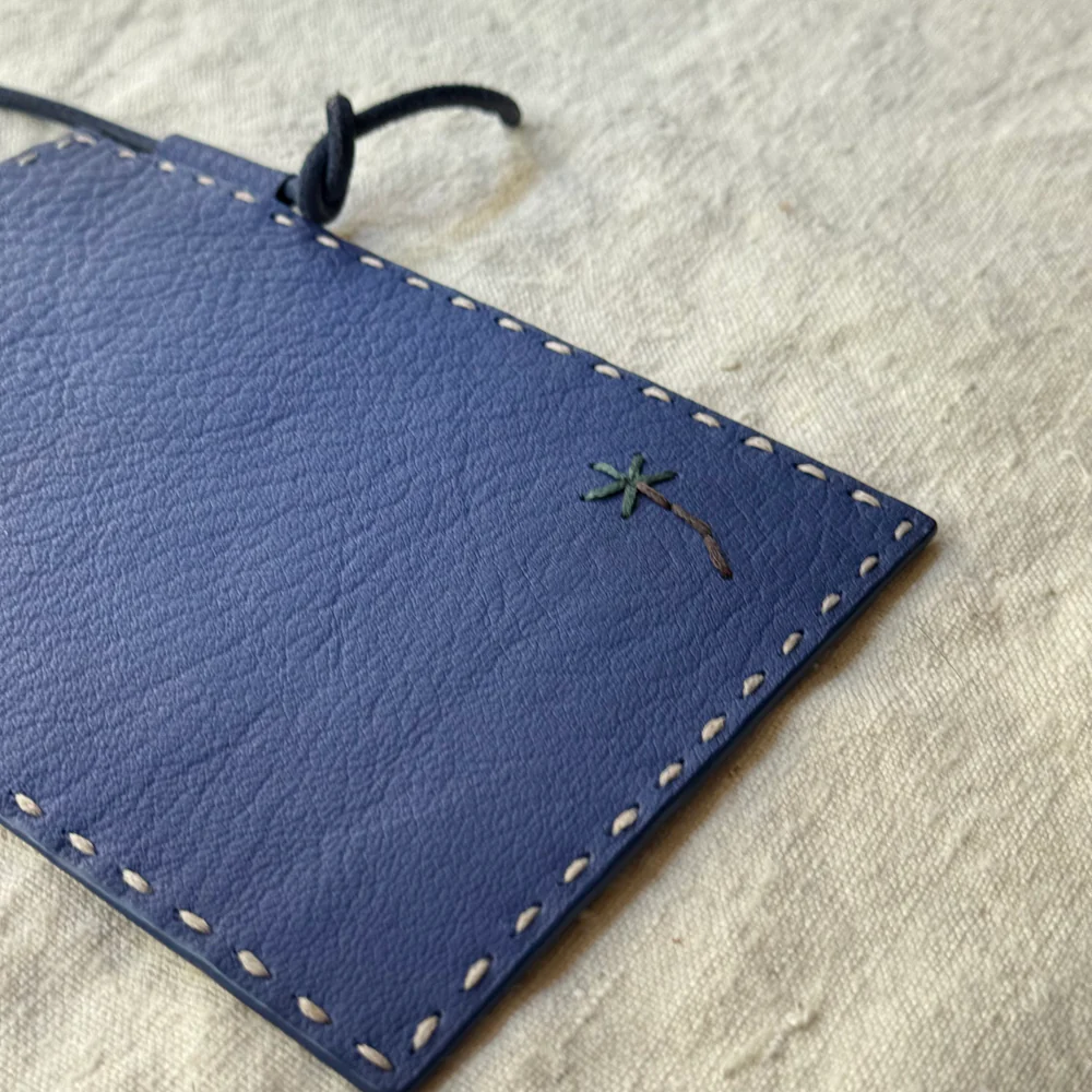 Leather Dragon Diffusion Palm Pocket in Navy - Image 3