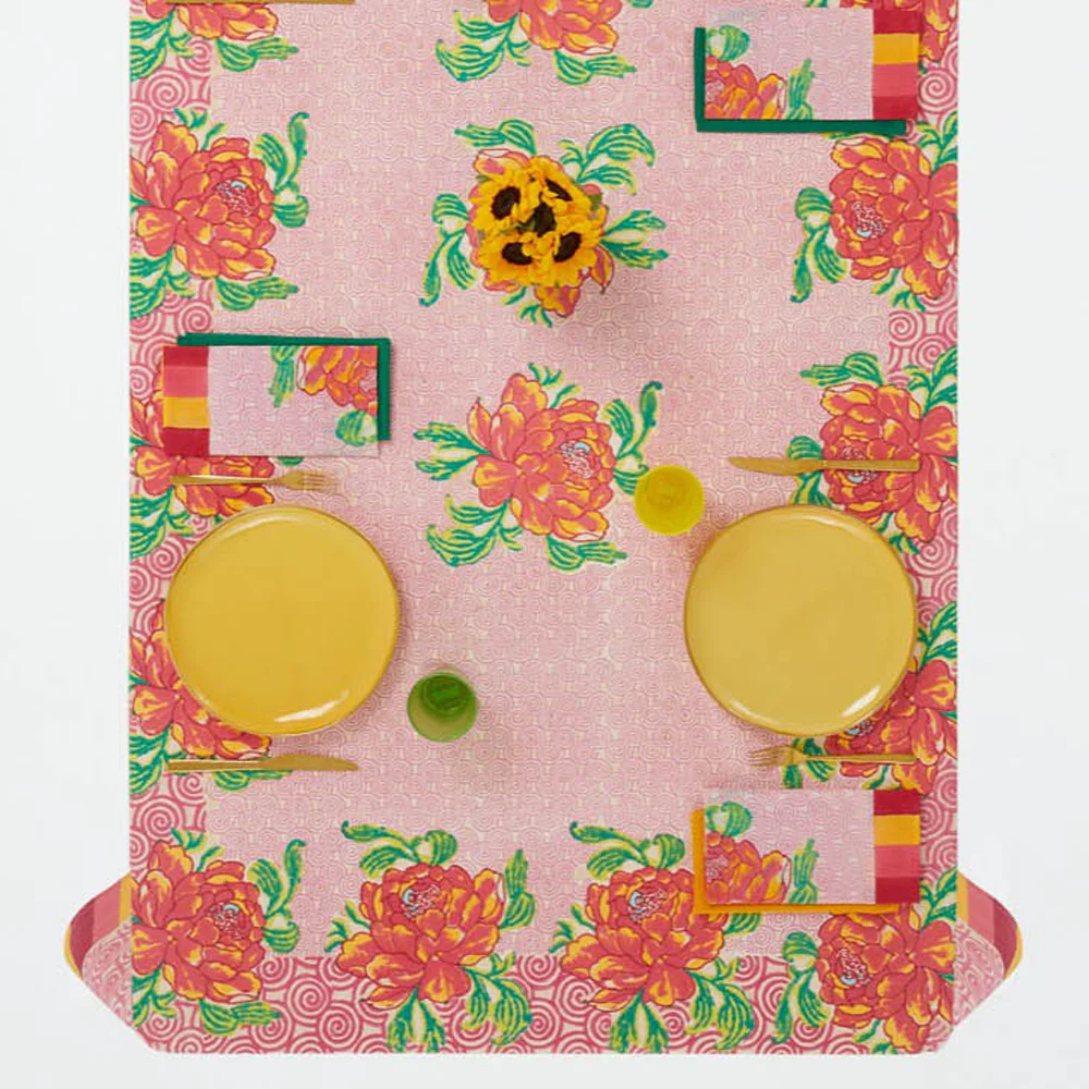 Lisa Corti Panel in Camelia Magenta Pink 220 x 220cm - Image 4
