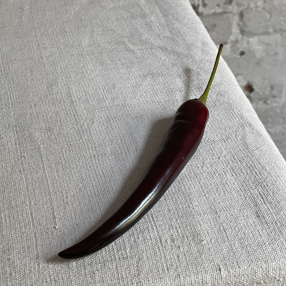 Long Black Porcelain Chili Pepper - Image 3