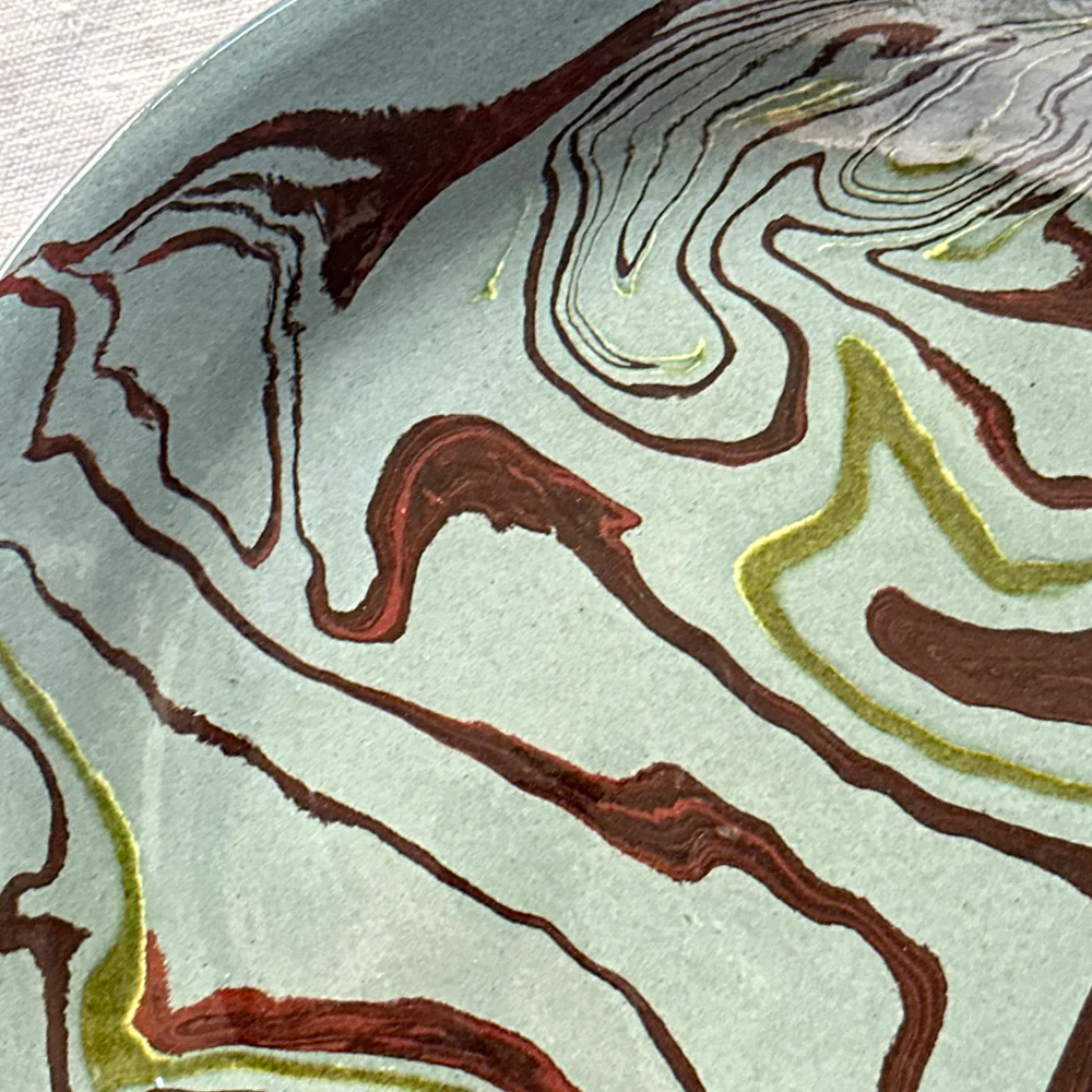Marbled Dinner Plate in Fontainebleau (FB #748) - Image 3