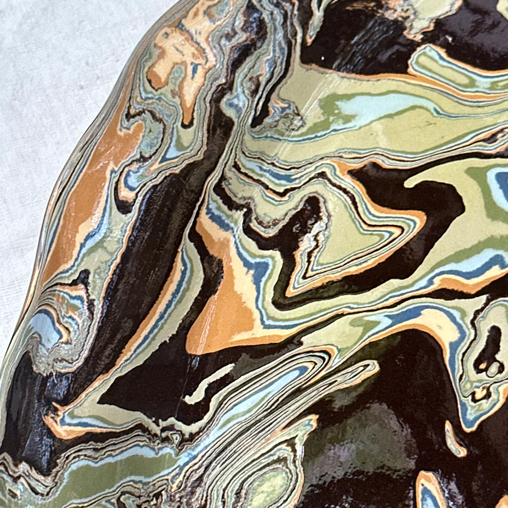 Marbled Fish Dish Platter in Papeete (PP #744) - Image 3
