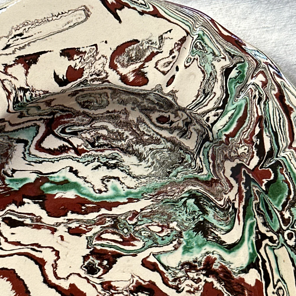 Marbled Louis XV Platter in Riga (RG #757) - Image 3