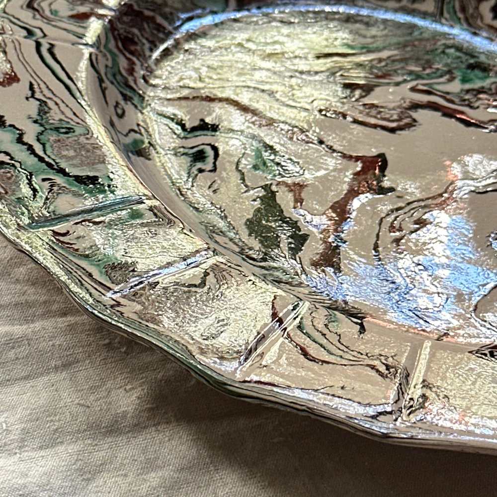 Marbled Louis XV Platter in Riga (RG #757) - Image 4