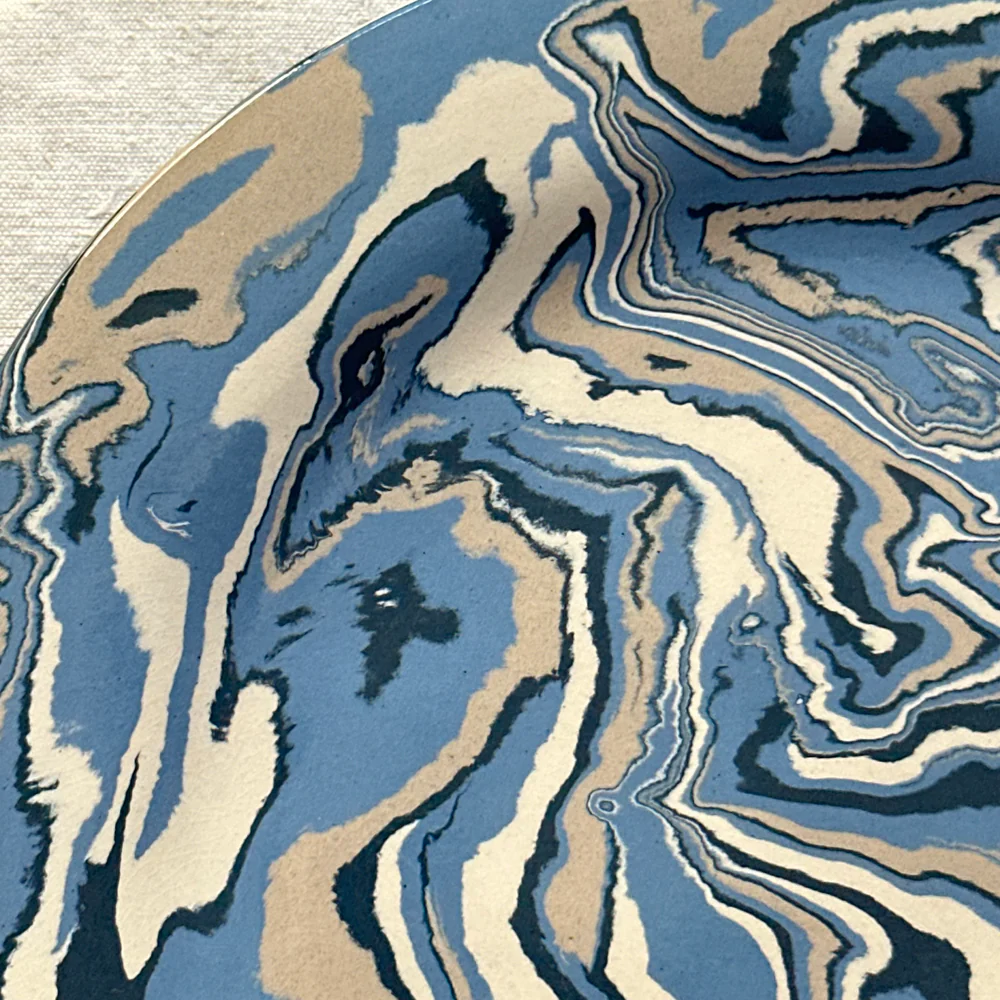 Marbled Presentation Plate in Arcachon (AR #761) - Image 3