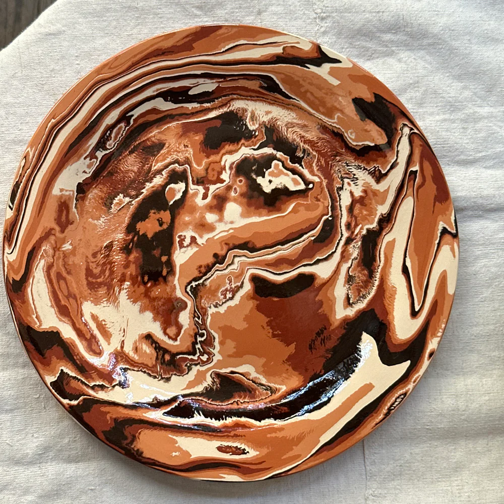 Marbled  Presentation Plate in Bhoutan (BH #759) - Image 2