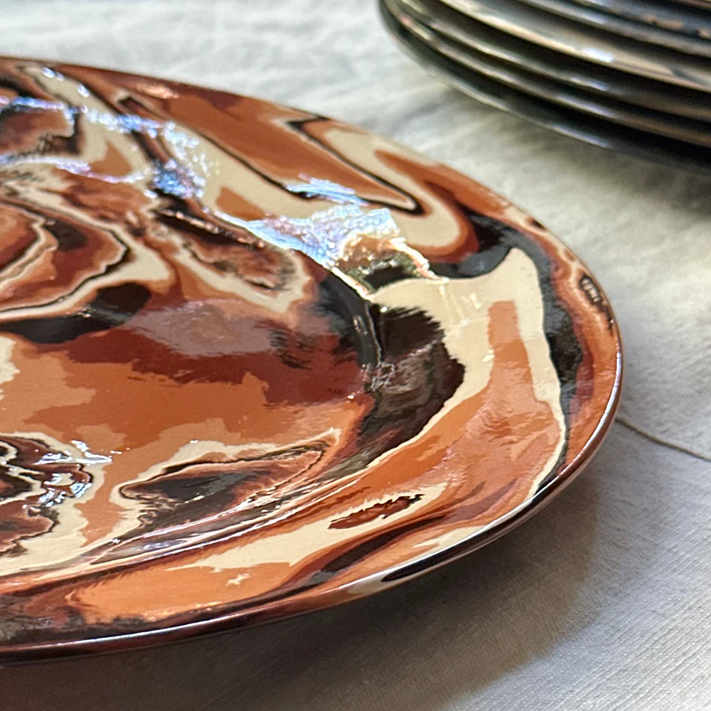Marbled  Presentation Plate in Bhoutan (BH #759) - Image 3