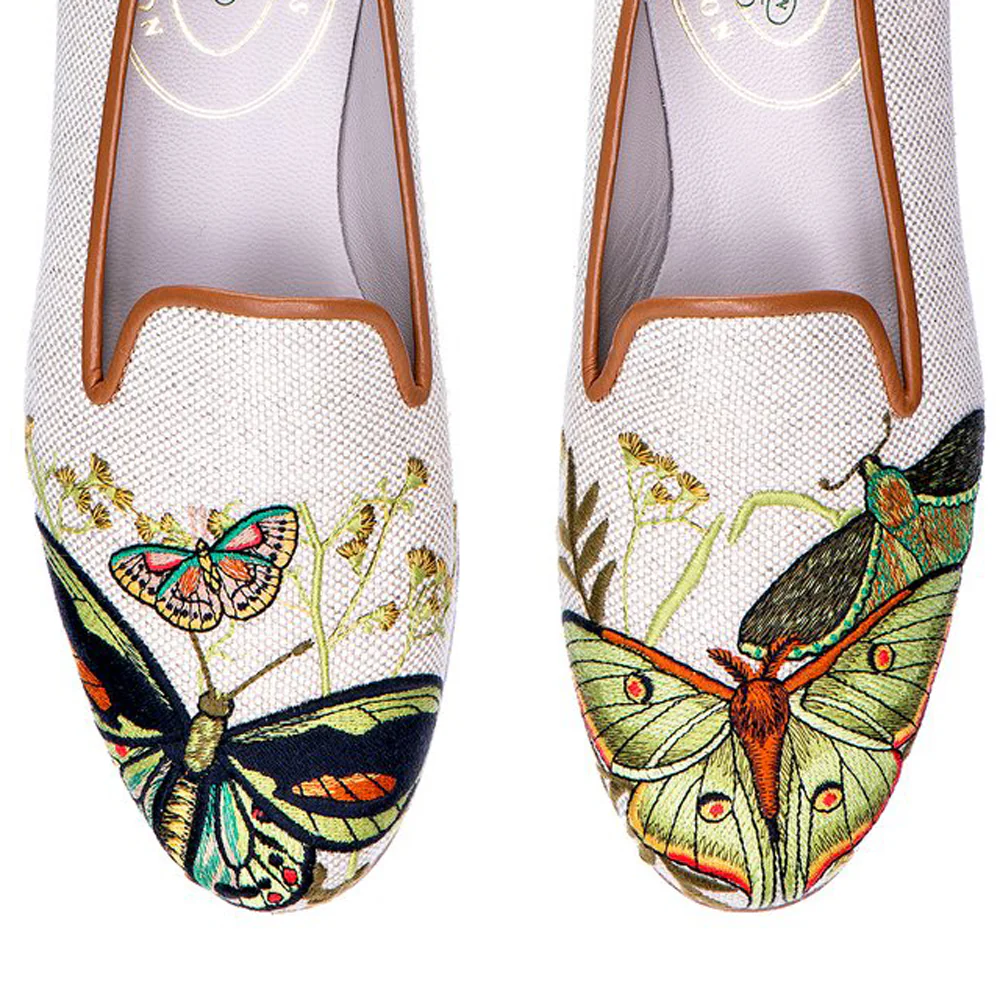 Mariposas Linen Slipper - Image 2