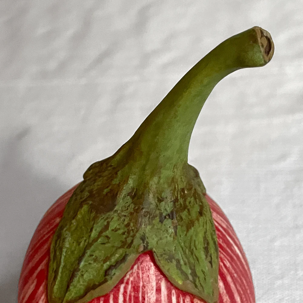 Medium Porcelain Striped Aubergine - Image 2