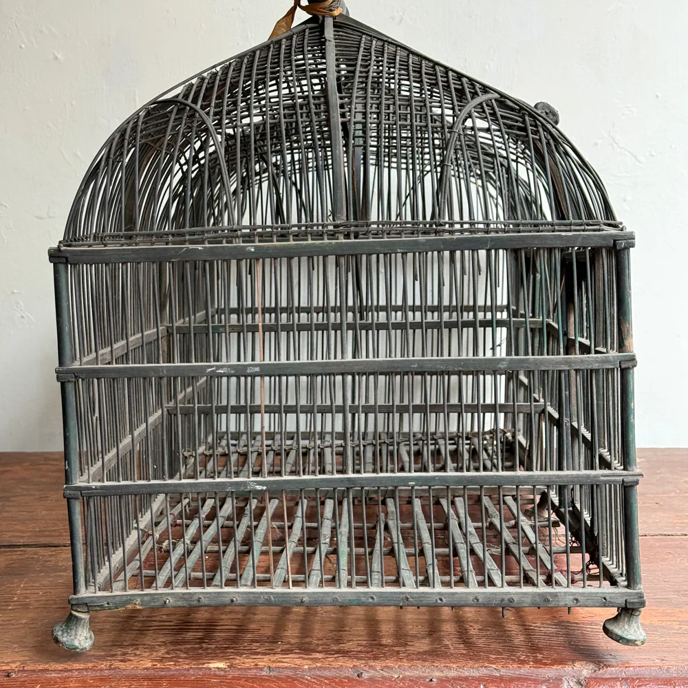 Mid 19th-century Victorian Double Dome Top Bird Cage - Image 10