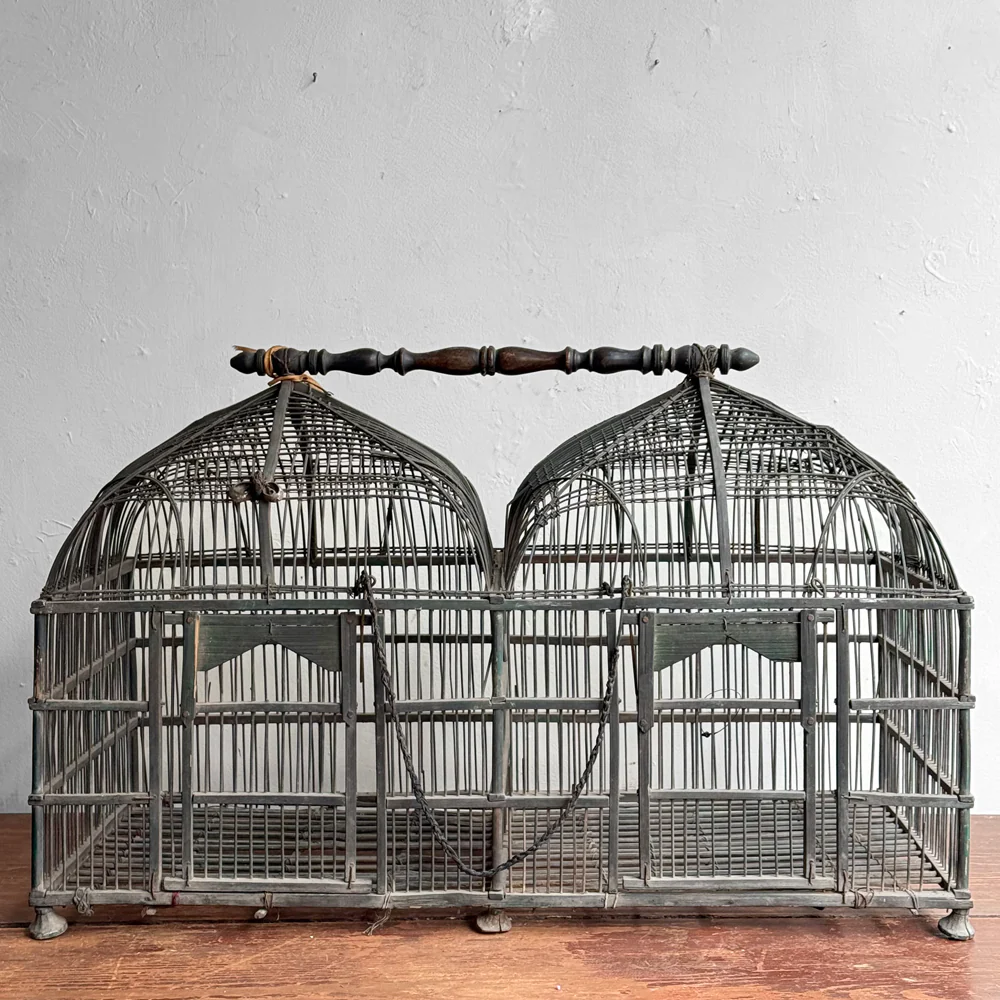 Mid 19th-century Victorian Double Dome Top Bird Cage - Image 2