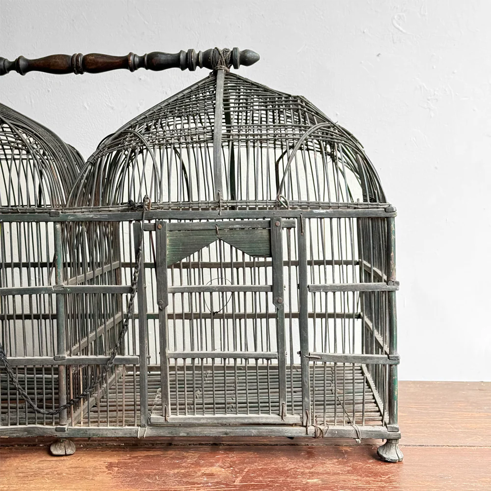 Mid 19th-century Victorian Double Dome Top Bird Cage - Image 3