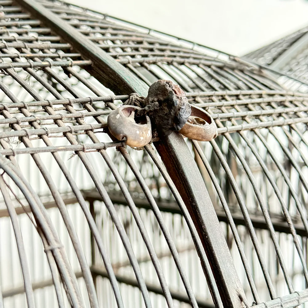 Mid 19th-century Victorian Double Dome Top Bird Cage - Image 4