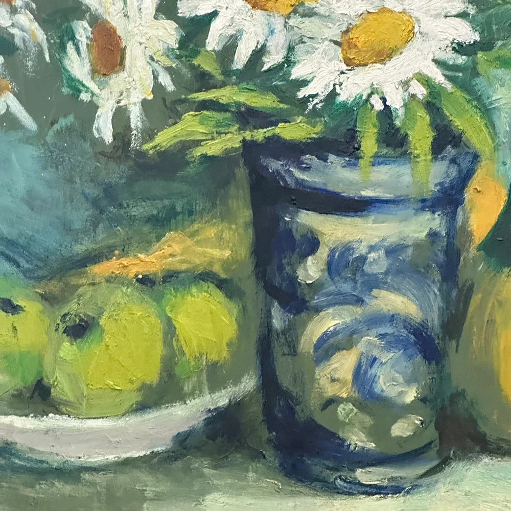 Mid 20th-century Dutch Daisies Still Life Painting - Image 2
