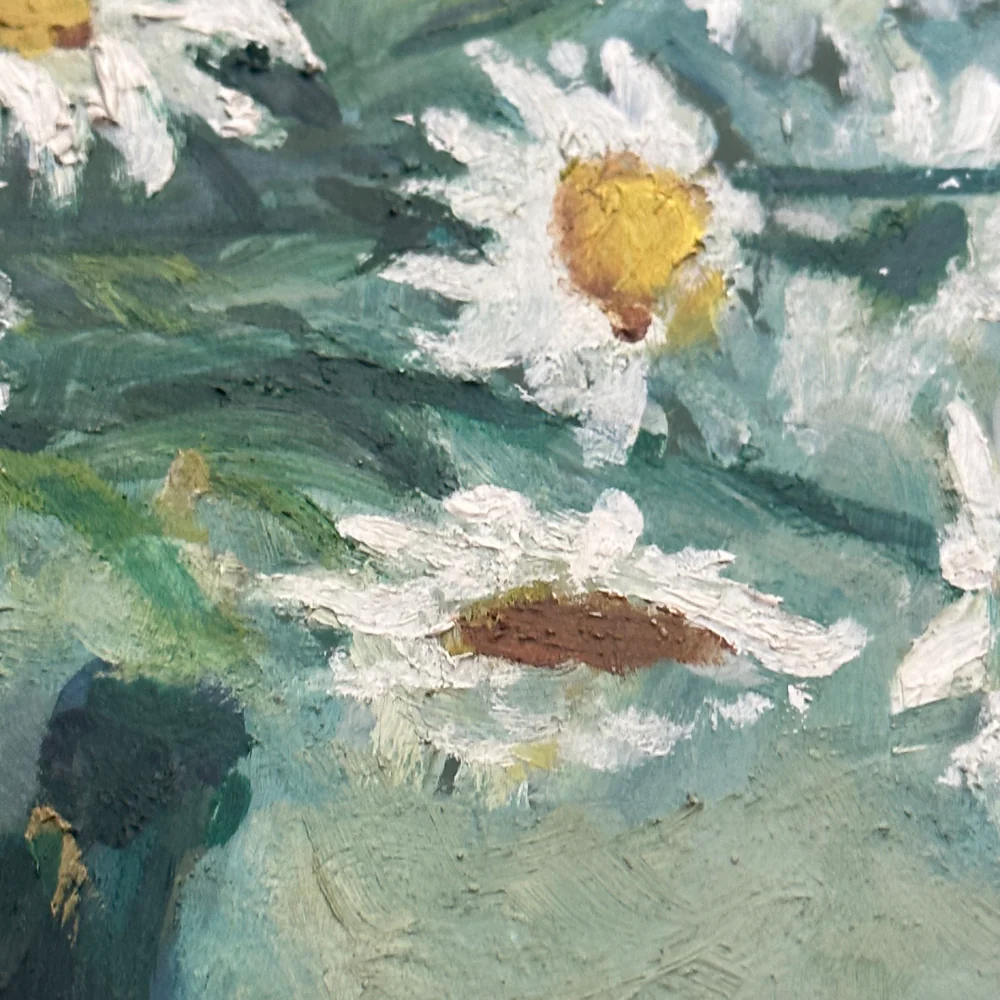 Mid 20th-century Dutch Daisies Still Life Painting - Image 3