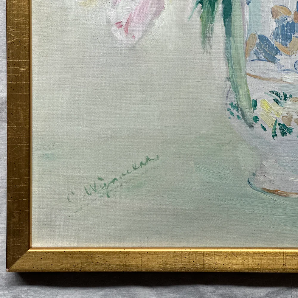 Mid 20th-century Dutch Floral Still Life in Gilt Frame - Image 2
