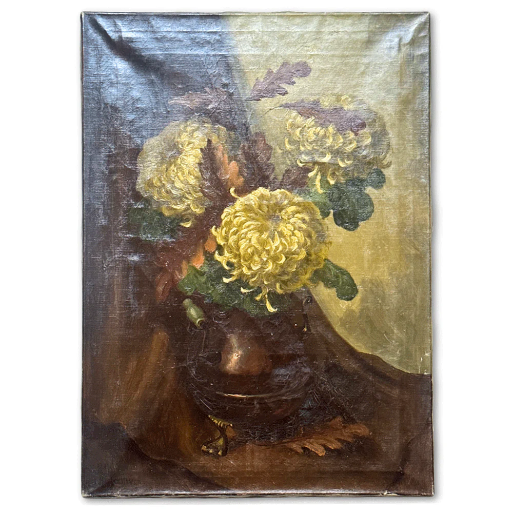 Mid 20th-century Dutch Floral Still Life Painting - Image 9