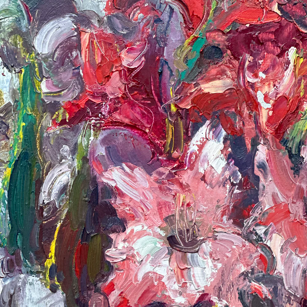 Dutch Floral Amaryllis Still Life Painting - Image 4
