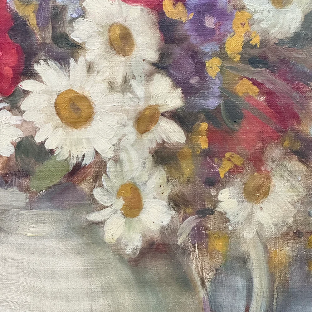 Mid 20th-century Dutch Floral Still Life Painting - Image 2