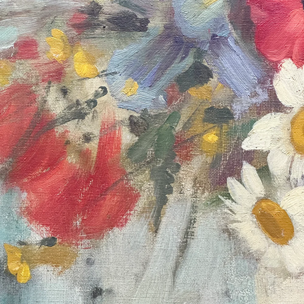 Mid 20th-century Dutch Floral Still Life Painting - Image 3