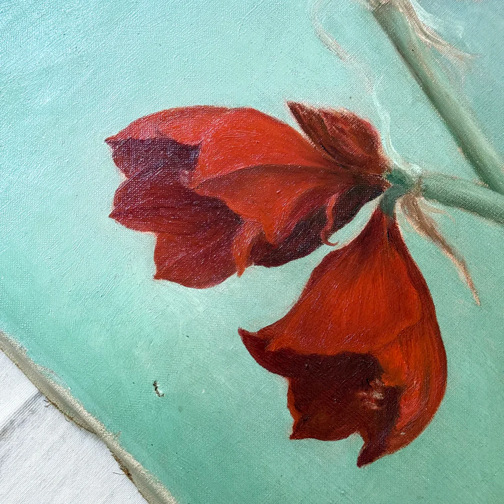 Mid 20th-century Dutch Floral Still Life Painting - Image 2
