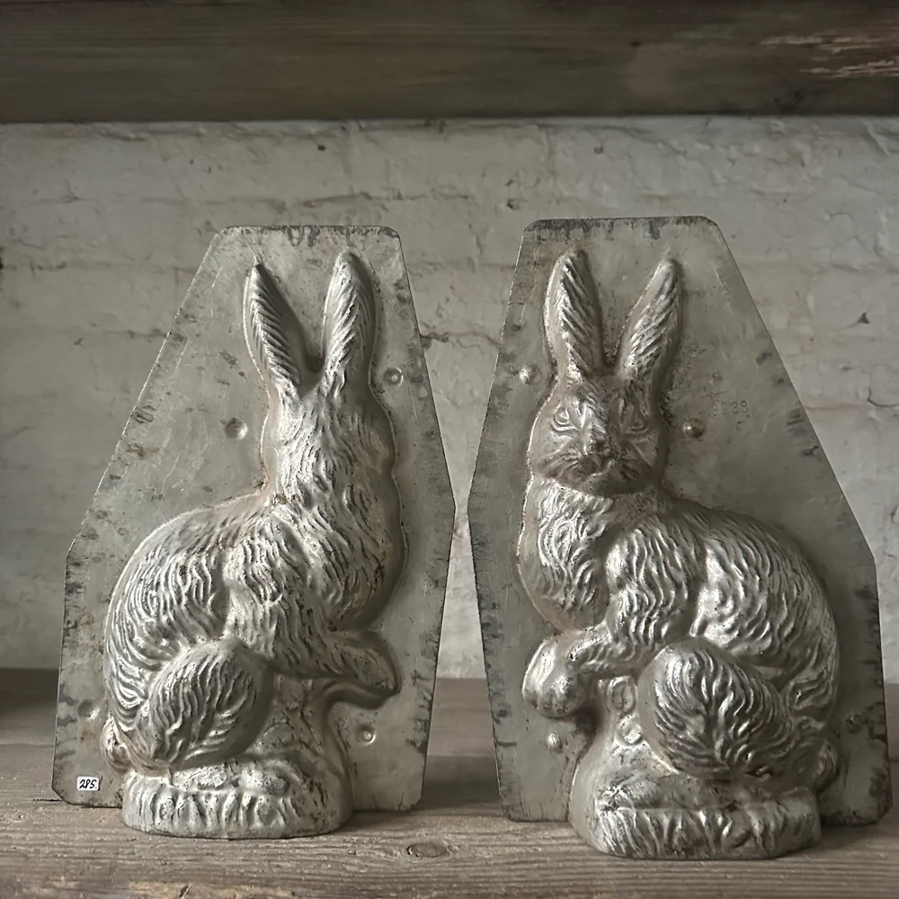 Antique Large Chocolate Rabbit Mold (#11) - Image 2