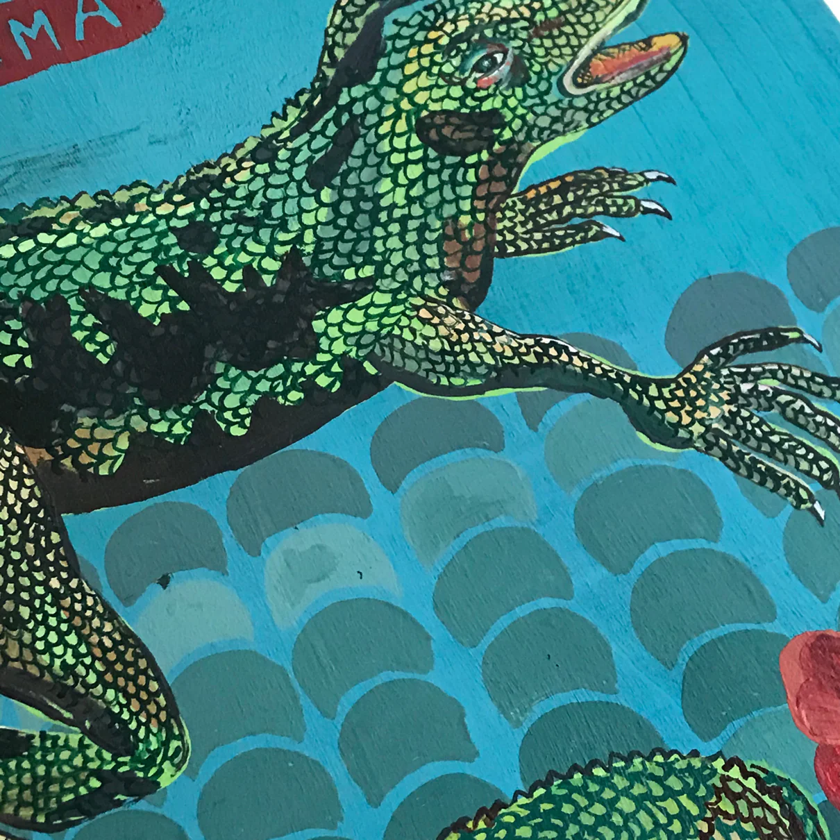 Original Iguana Painting by Nathalie Lété - Image 2