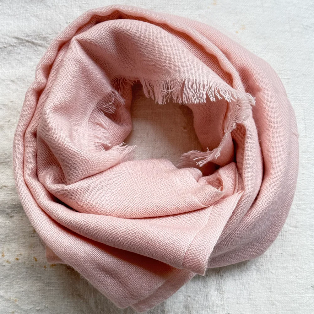Noble Fibre Cashmere Gauze Scarf in #187 Palm Springs - Image 4