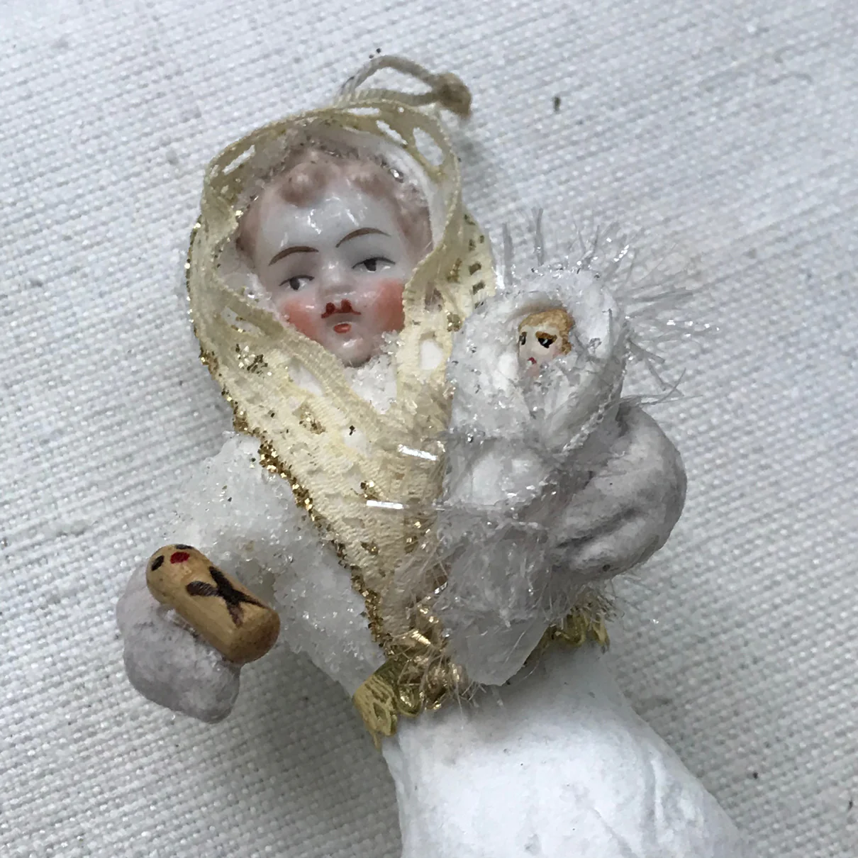 Nostalgic Cotton Baby with Baby Ornament - Image 2