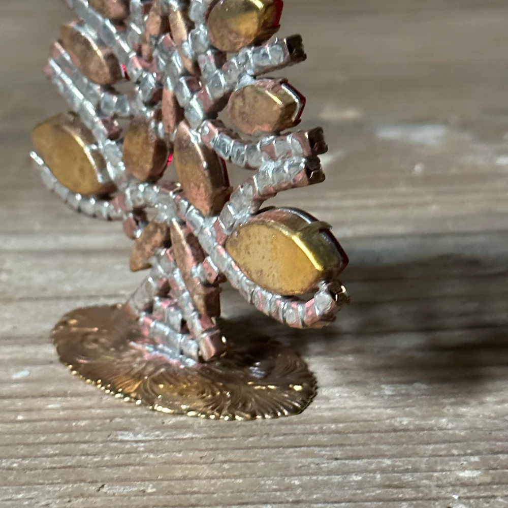 Nostalgic Jeweled Clear & Red Blue Crystal Tree - Image 4