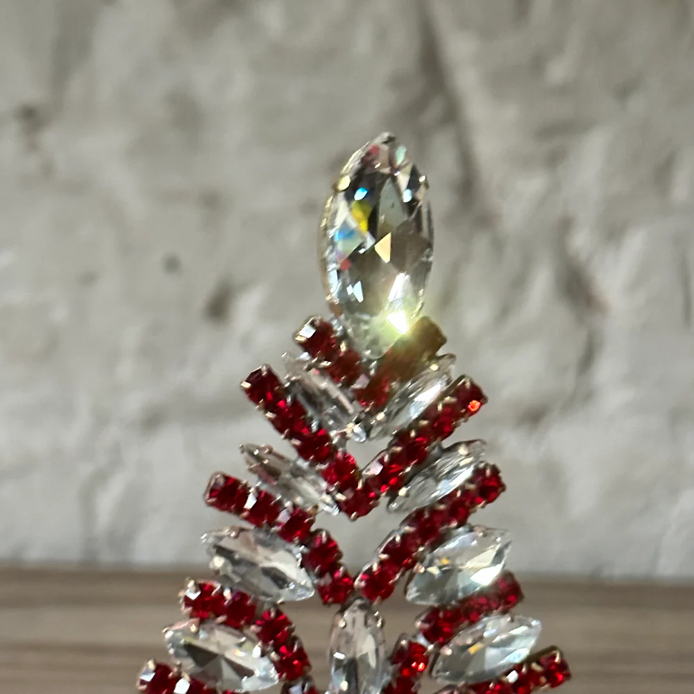 Nostalgic Jeweled Clear & Red Crystal Tree - Image 3