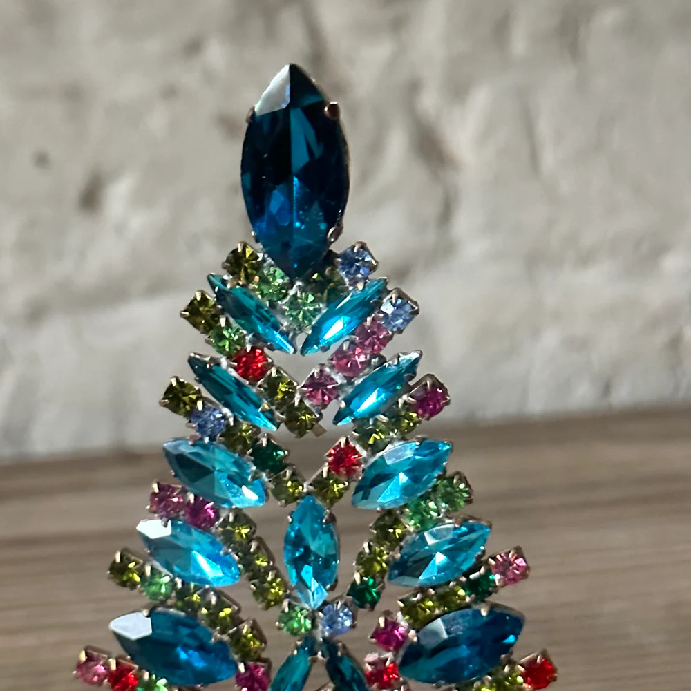 Nostalgic Jeweled Navette Blue Crystal Tree - Image 3