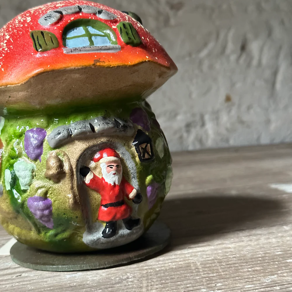 Nostalgic Mushroom Butterfly & Santa Claus Red Candy Box - Image 3