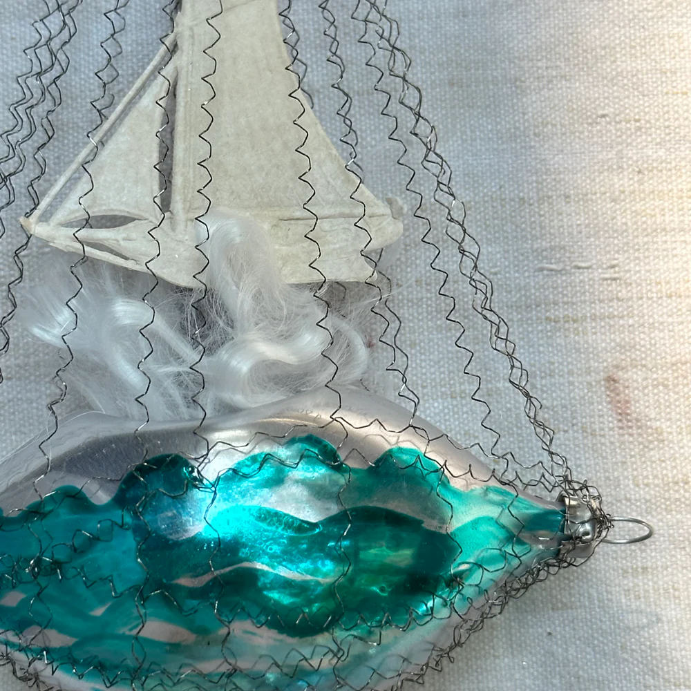 Nostalgic Sailboat Ornament - Image 2