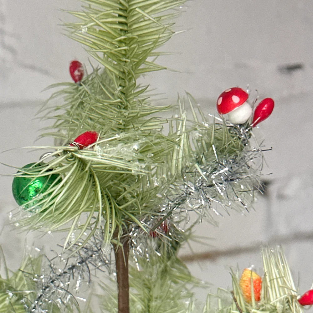 Nostalgic Small Decorated Tree on Stand - Image 3