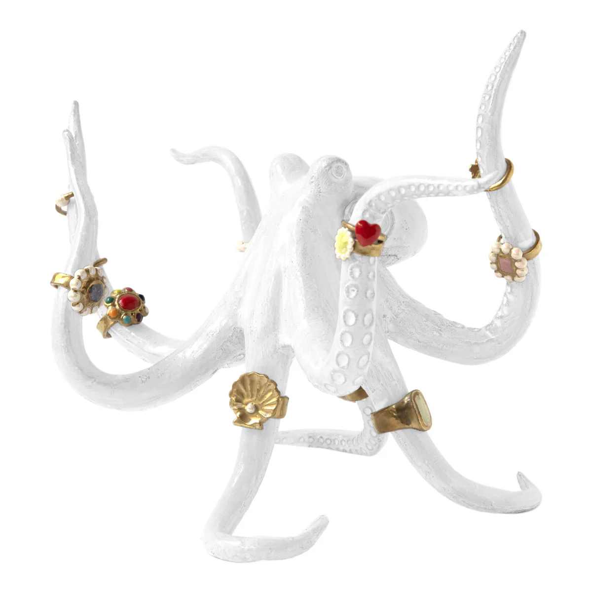 Serena Octopus Ornament with Rings - Image 2