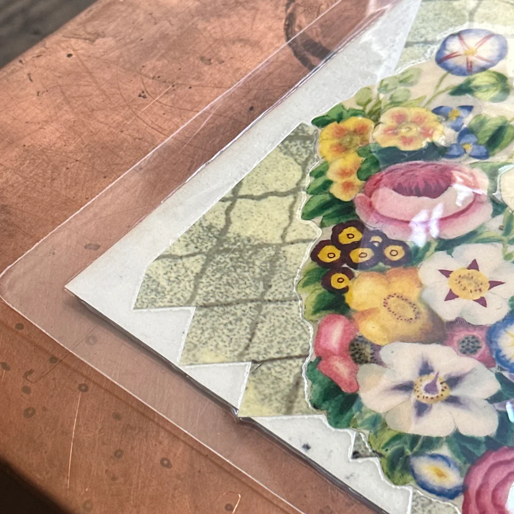 One of a Kind Collaged Bird Table Mat (#308) - Image 3