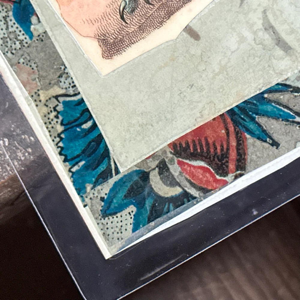 One of a Kind Collaged Birds Table Mat (#628) - Image 3