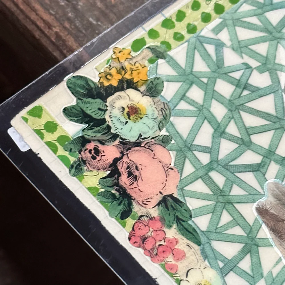 One of a Kind Collaged Camel Table Mat (#617) - Image 2