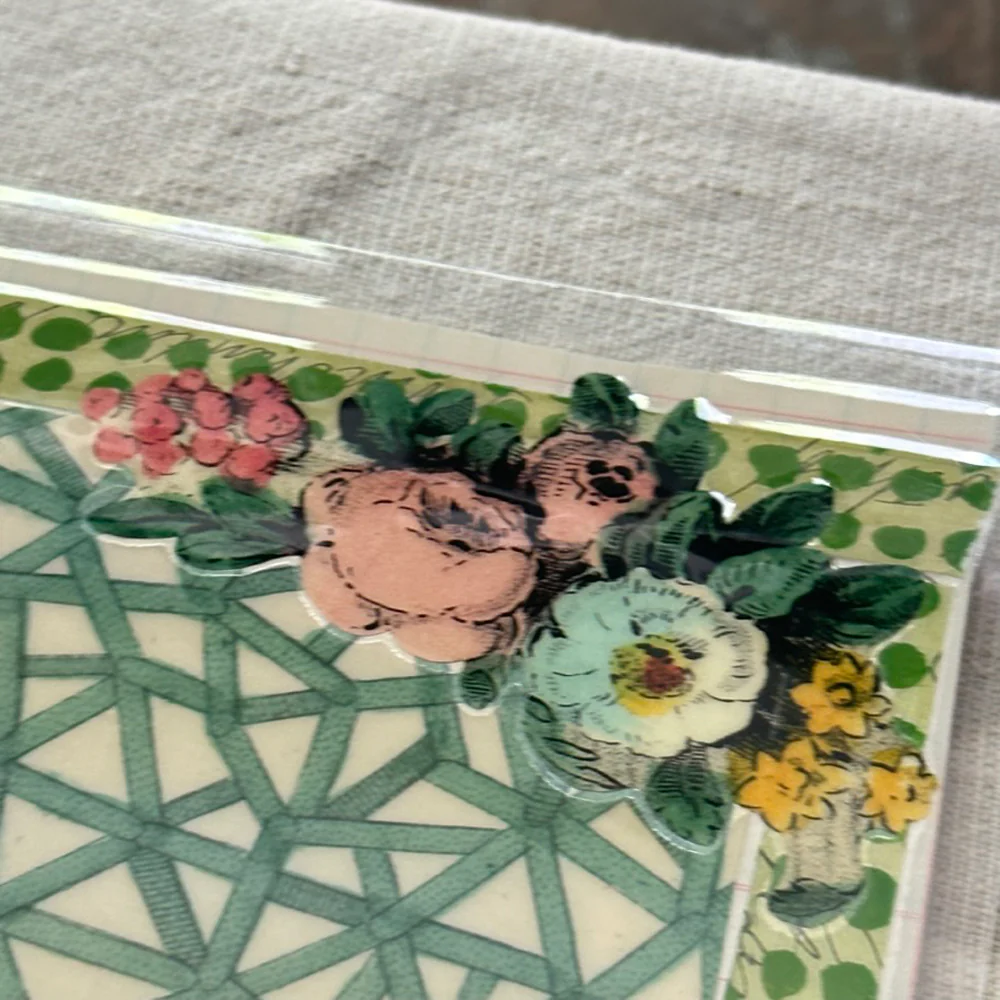 One of a Kind Collaged Giraffe Table Mat (#607) - Image 2
