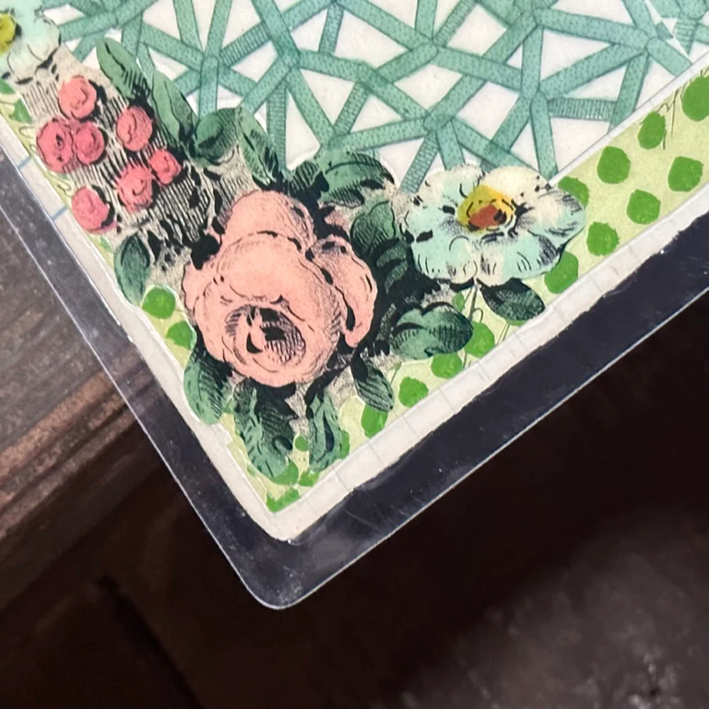 One of a Kind Collaged Hippo Table Mat (#618) - Image 4
