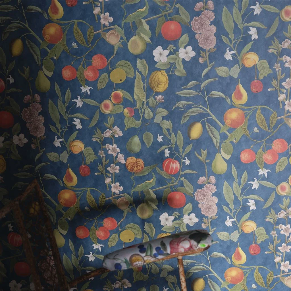 Orchards Fruits Indigo - Image 2