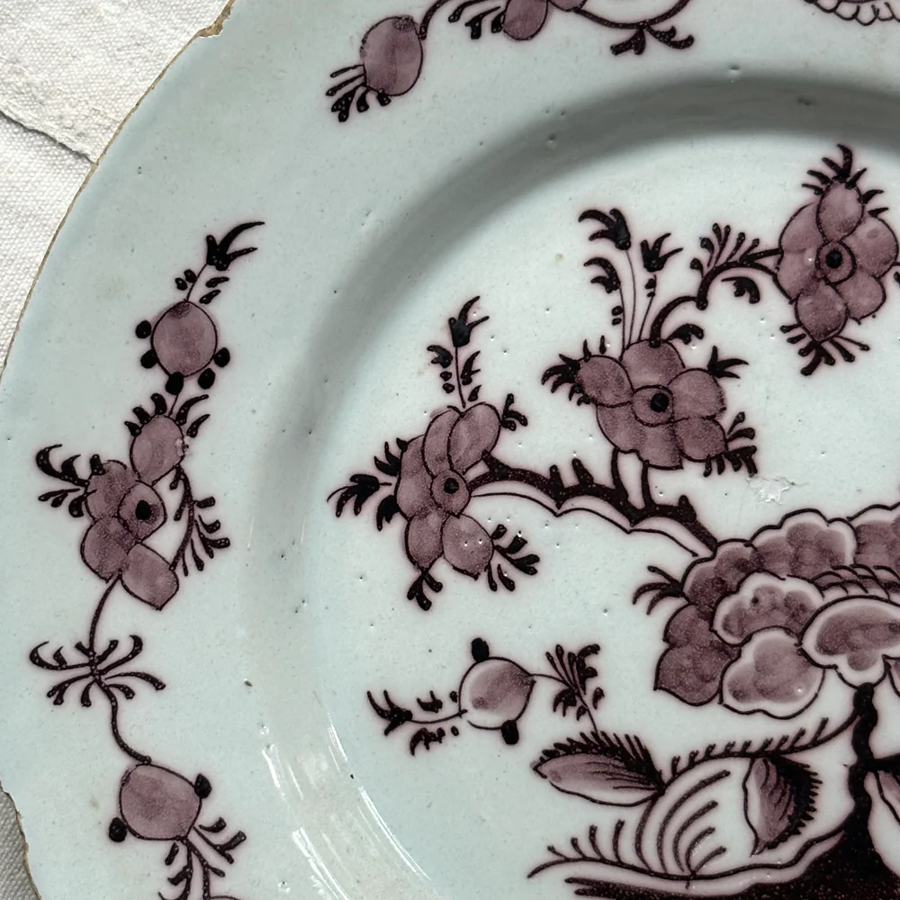 Pair of 18th Century Delft Plates - Image 7
