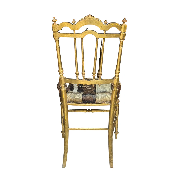 Pair of 19th-century European Gilt Chairs - Image 6