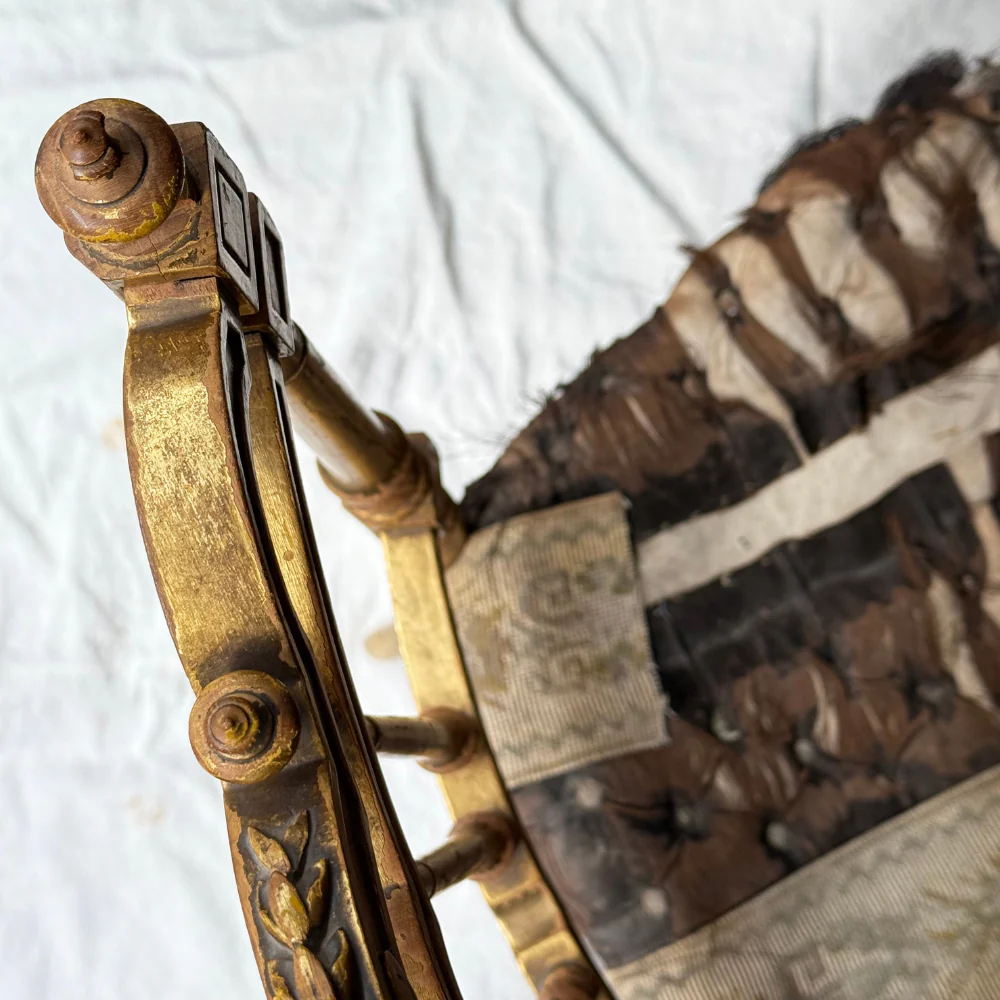 Pair of 19th-century European Gilt Chairs - Image 9