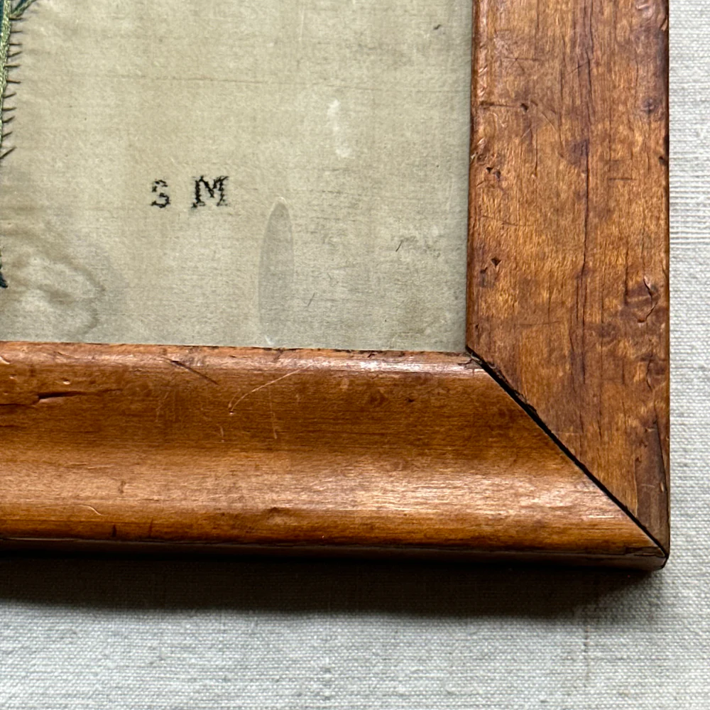 Pair of 19th-century Framed Embroidered Floral Silk Panels - Image 3